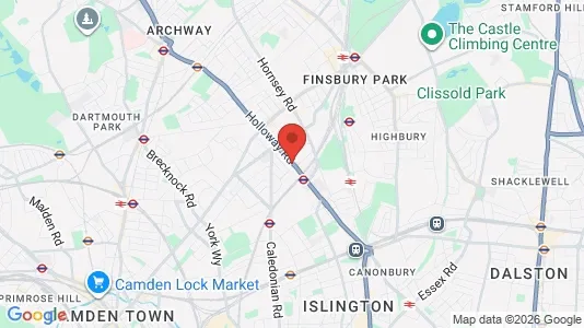Apartments for rent i London N7 - kort over placeringen