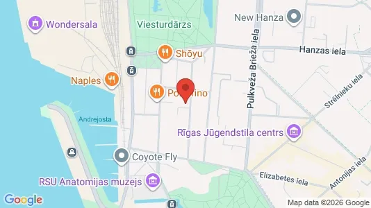 Apartments for rent i Riga Centrs - kort over placeringen