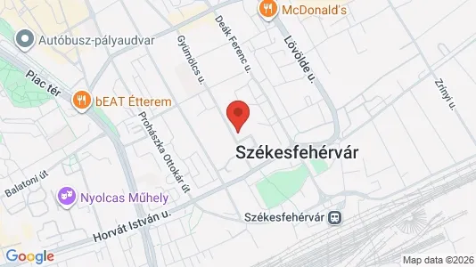 Apartments for rent i Székesfehérvári - kort over placeringen
