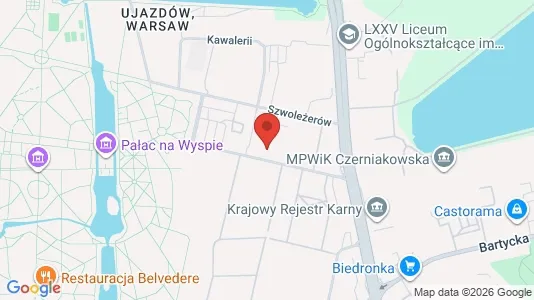 Apartments for rent i Warszawa Śródmieście - kort over placeringen