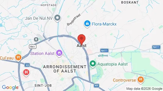 Apartments for rent i Aalst - kort over placeringen