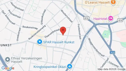 Apartments for rent i Hasselt - kort over placeringen