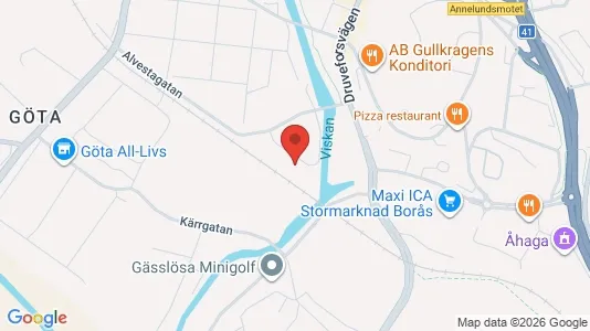 Apartments for rent i Borås - kort over placeringen