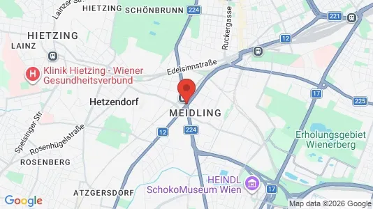 Apartments for rent i Wien Meidling - kort over placeringen