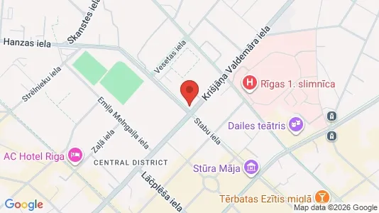 Apartments for rent i Riga Centrs - kort over placeringen