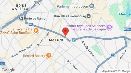 Apartments for rent i Brussels Elsene - kort over placeringen