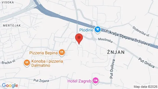 Apartments for rent i Split - kort over placeringen