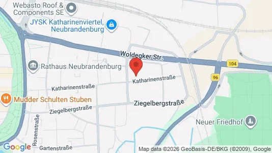 Apartments for rent i Mecklenburgische Seenplatte - kort over placeringen
