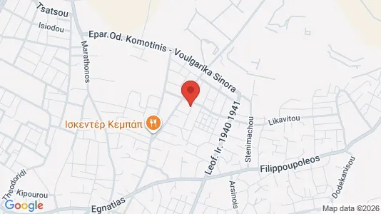 Apartments for rent i Komotini - kort over placeringen