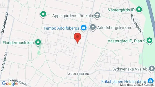Apartments for rent i Helsingborg - kort over placeringen