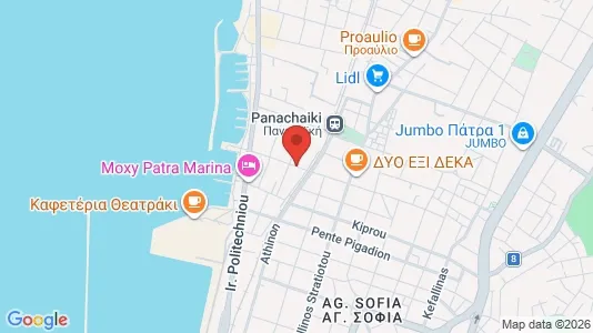Apartments for rent i Patras - kort over placeringen