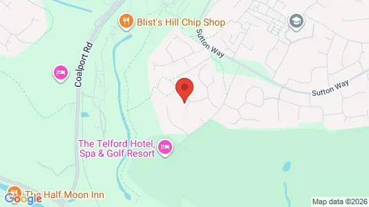 Apartments for rent i Telford - Shropshire - kort over placeringen