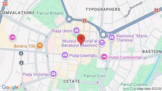 Apartments for rent i Timişoara - kort over placeringen