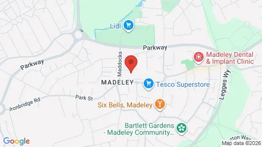 Apartments for rent i Telford - Shropshire - kort over placeringen