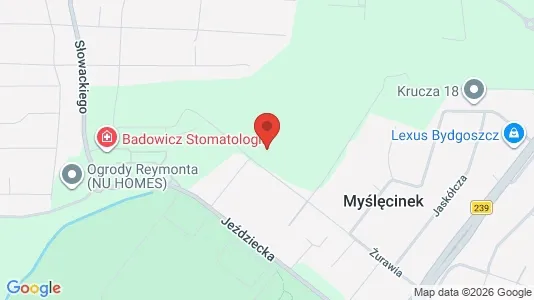 Apartments for rent i Bydgoski - kort over placeringen