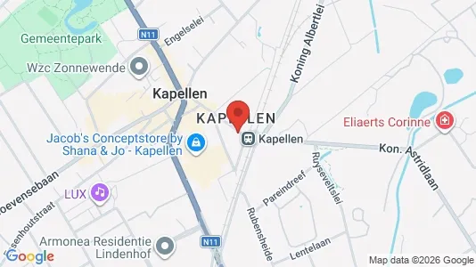 Apartments for rent i Kapellen - kort over placeringen