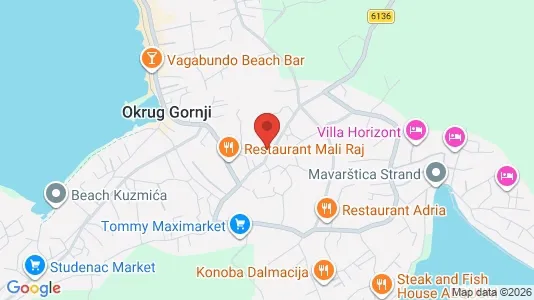 Apartments for rent i Okrug - kort over placeringen