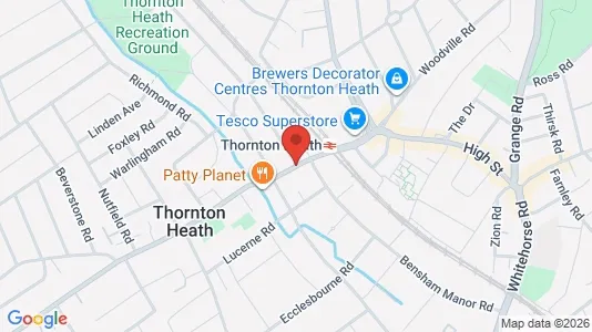 Apartments for rent i Thornton Heath - Surrey - kort over placeringen