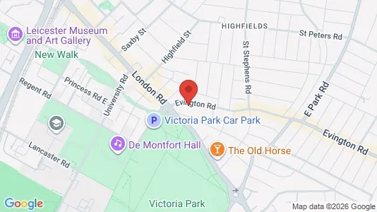 Apartments for rent i Leicester - Leicestershire - kort over placeringen