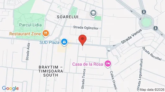 Apartments for rent i Timişoara - kort over placeringen