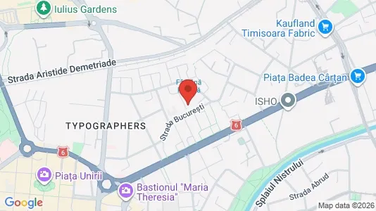 Apartments for rent i Timişoara - kort over placeringen