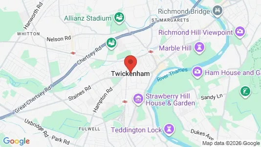 Apartments for rent i Twickenham - Middlesex - kort over placeringen