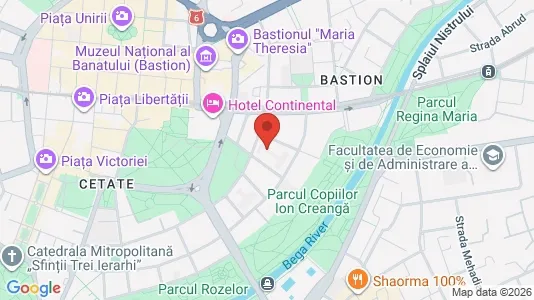 Apartments for rent i Timişoara - kort over placeringen
