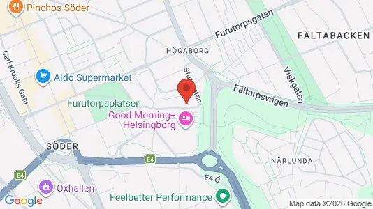 Apartments for rent i Helsingborg - kort over placeringen