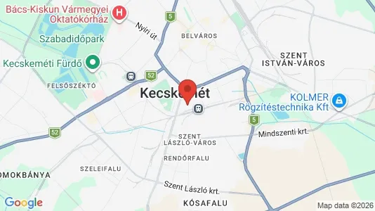 Houses for rent i Kecskeméti - kort over placeringen