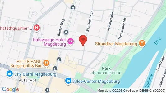Apartments for rent i Magdeburg - kort over placeringen