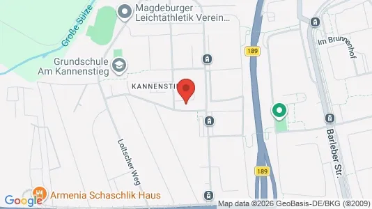 Apartments for rent i Magdeburg - kort over placeringen