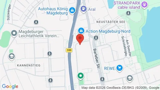 Apartments for rent i Magdeburg - kort over placeringen