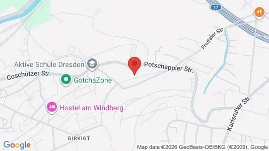 Apartments for rent i Dresden - kort over placeringen