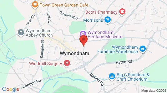 Apartments for rent i Wymondham - Norfolk - kort over placeringen