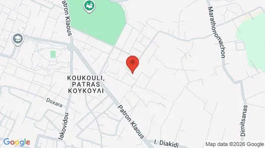 Apartments for rent i Patras - kort over placeringen