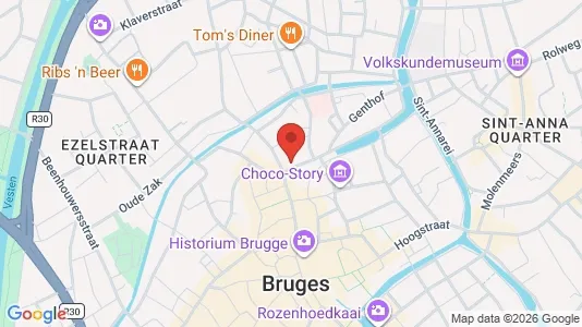 Apartments for rent i Brugge - kort over placeringen