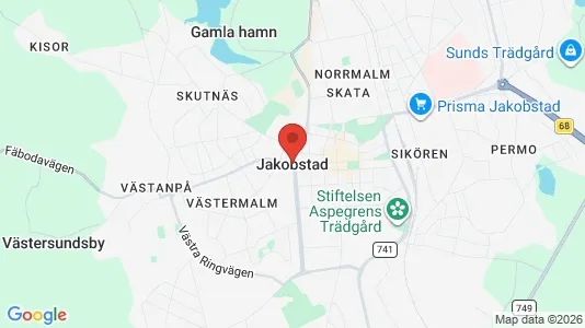 Apartments for rent i Pietarsaari - kort over placeringen