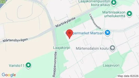 Apartments for rent i Vantaa - kort over placeringen