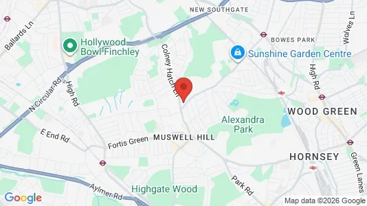 Apartments for rent in London N10 - Photo from Google Street View