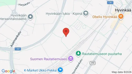 Apartments for rent i Hyvinkää - kort over placeringen