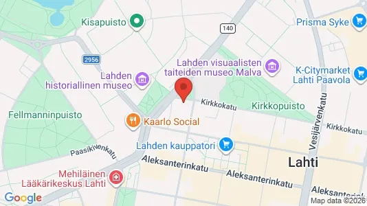 Apartments for rent i Lahti - kort over placeringen