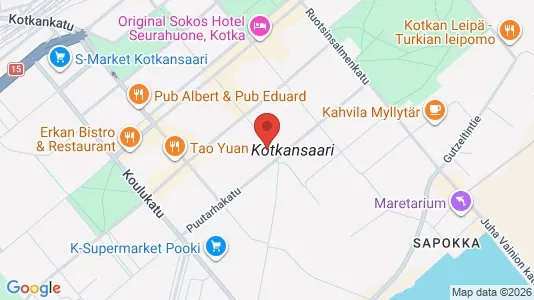 Apartments for rent i Kotka - kort over placeringen