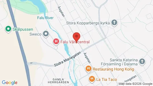 Apartments for rent i Falun - kort over placeringen