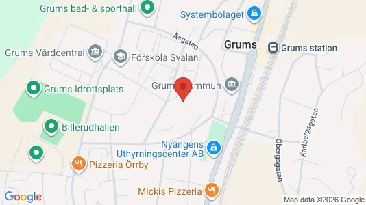 Apartments for rent i Grums - kort over placeringen