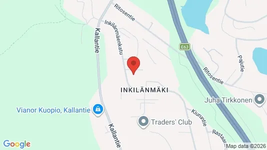 Apartments for rent i Kuopio - kort over placeringen