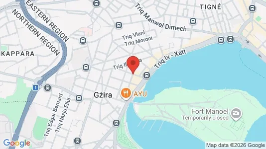 Apartments for rent i Il-Gżira - kort over placeringen
