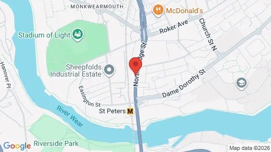 Apartments for rent i Sunderland - Tyne and Wear - kort over placeringen