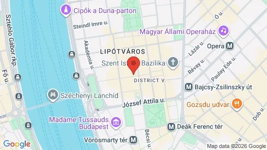 Apartments for rent i Budapest Belváros-Lipótváros - kort over placeringen