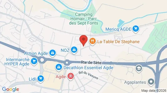 Apartments for rent i Béziers - kort over placeringen