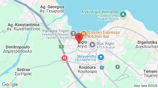 Houses for rent i Aigialeia - kort over placeringen